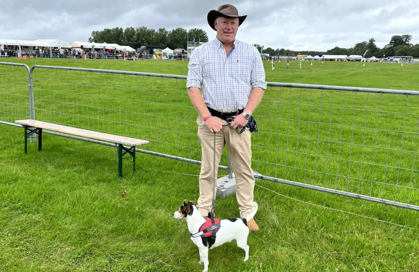 Nic and his dog, Max