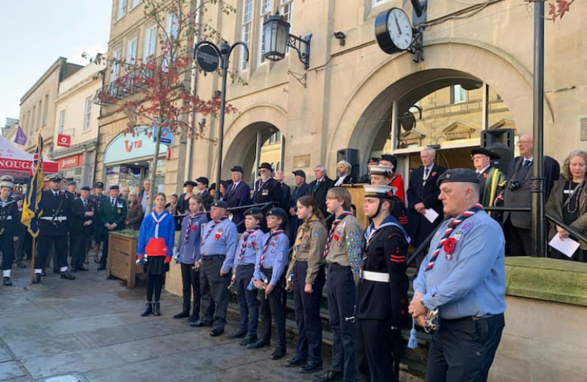 Nic at Remembrance Sunday