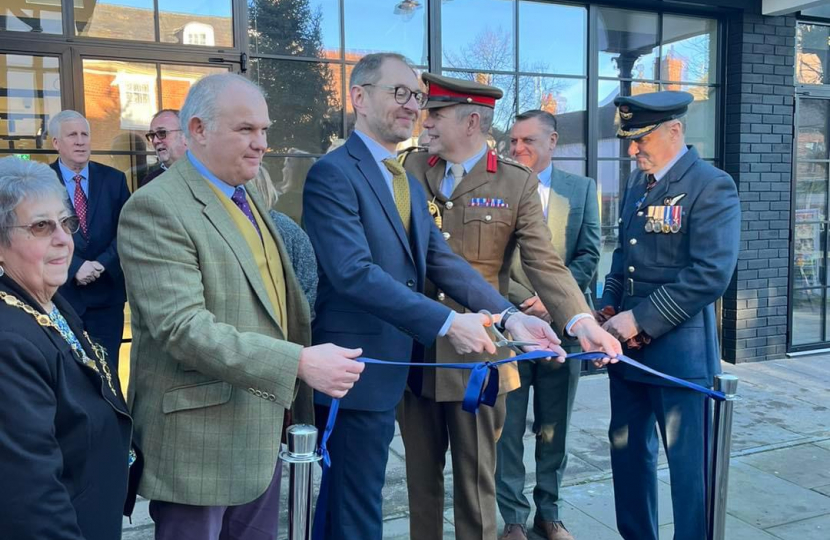 Opening and Cutting of the Ribbon by officials