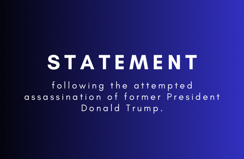 Statement following the attempted assassination of former President Donald Trump