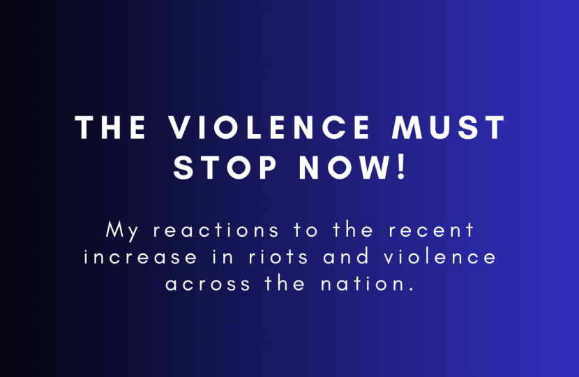 The violence must stop now! My reactions to the recent increase in riots and violence across the nation.  